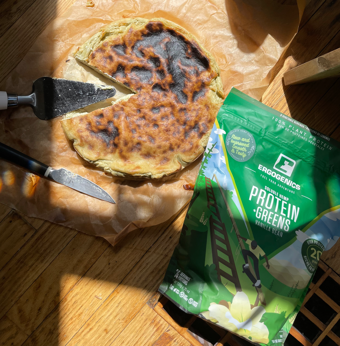 High Protein Plant Based Baked Cheesecake Recipe