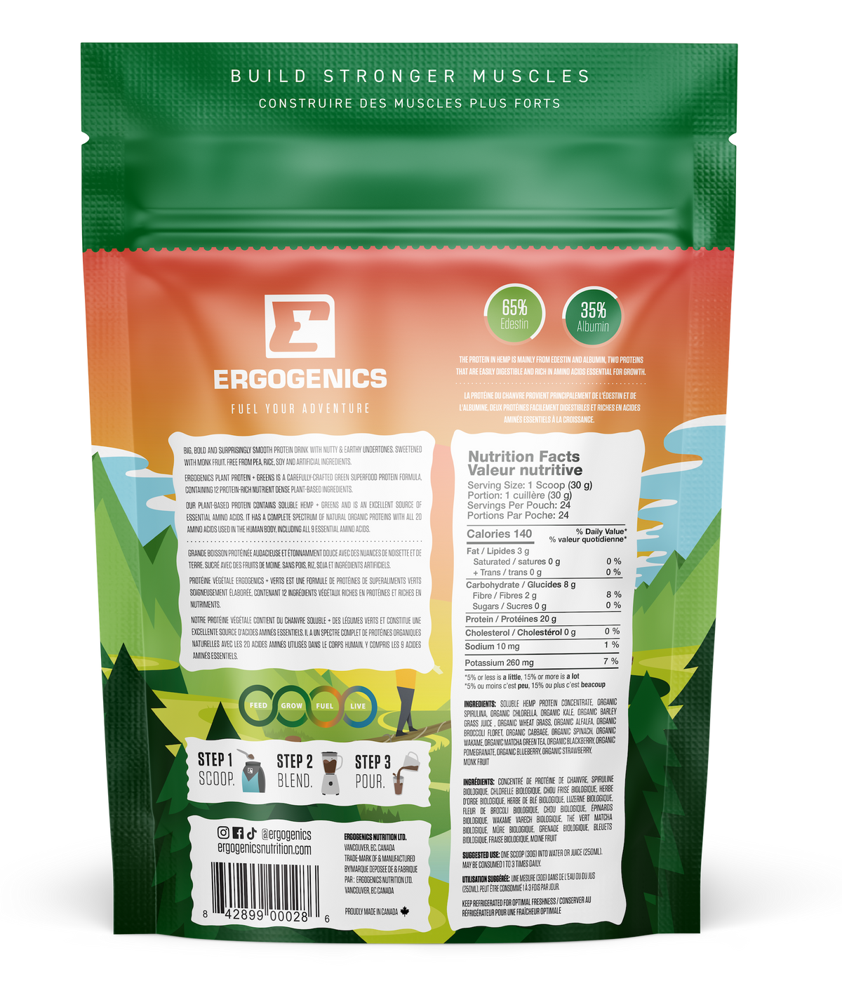 Ergogenics Plant Protein