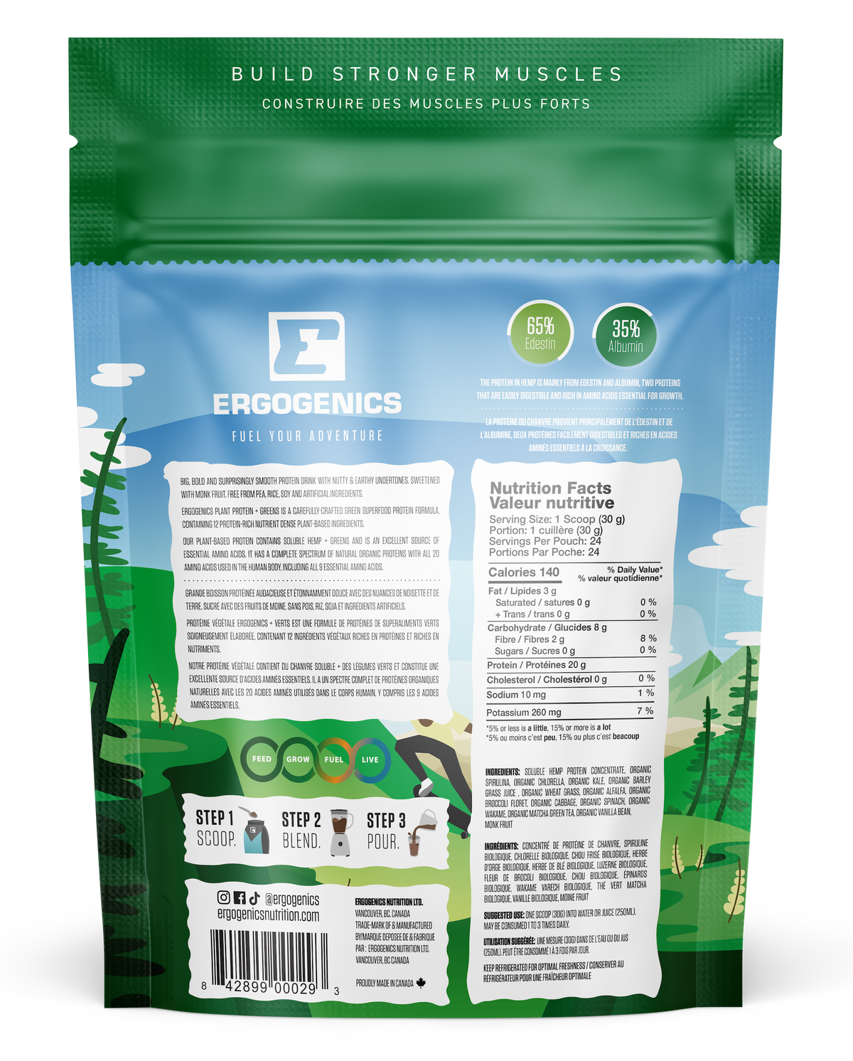 Ergogenics Plant Protein